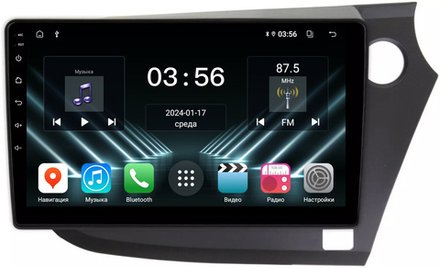 Магнитола для Honda Insight 2 2009-2014 (правый руль) - FarCar DX9-22-304 монитор 9" IPS на Android 13, 4+64Гб, CarPlay