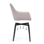 Стул на металлокаркасе Woodville на металлокаркасе Райнер MR -28, черный, ножки черные