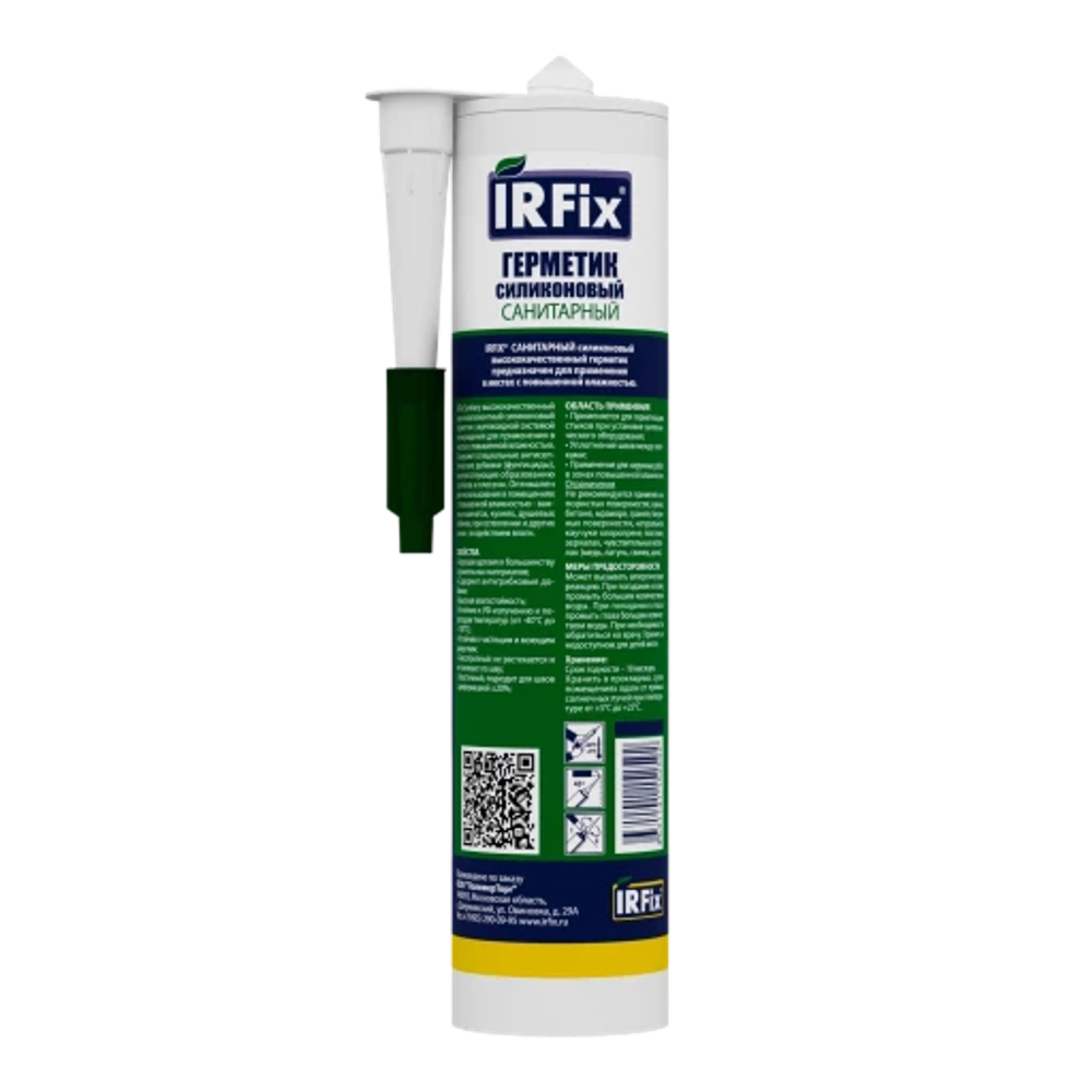 IRFix Sanitary Герметик силиконовый санитарный 310мл (Белый, RAL 9010)