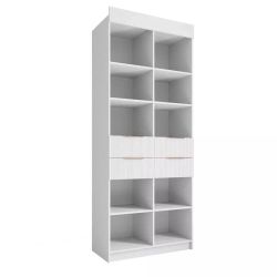 Шкаф «Лавис» СД 900.1 (белый/белый софт), ЛДСП/МДФ, ДСВ Мебель