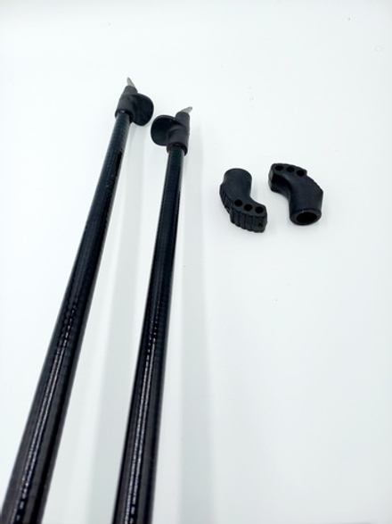 Палки для скандинавской ходьбы STC Extreme (100% стекловолокно), темляк ремешок