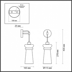 Бра Odeon Light 4966/1W