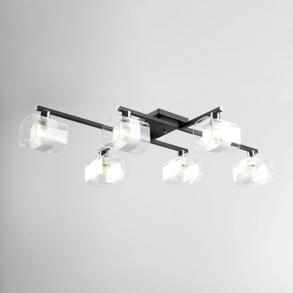 Citilux Вирта CL139165 Люстра потолочная Чёрная Матовая