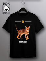 Футболка бенгальская кошка