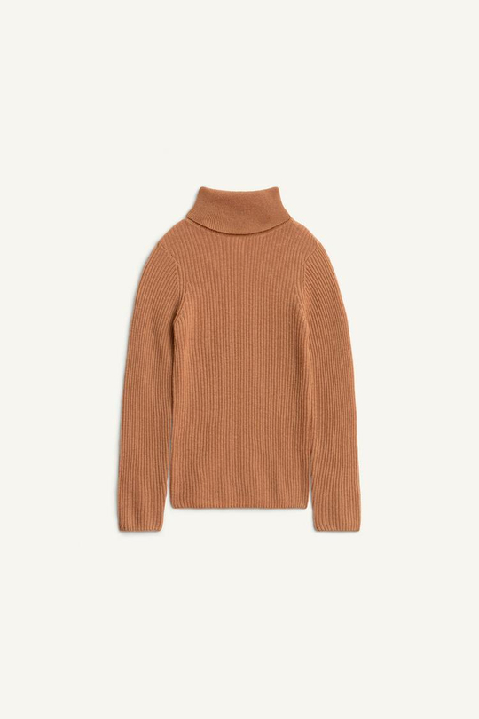 ZARA СВИТЕР С ВЫСОКИМ ВОРОТНИКОМ, ОХРА