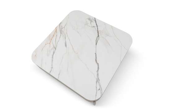 Журнальный столик с выдвижными ящиками Nomu, 90х90 см, керамика