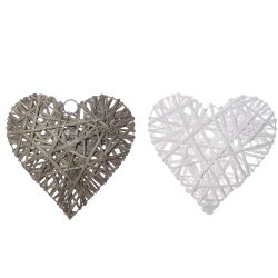 GAEM Украшение новогоднее без ленты, "Сердце", L24 W4 H24 см, 2в.