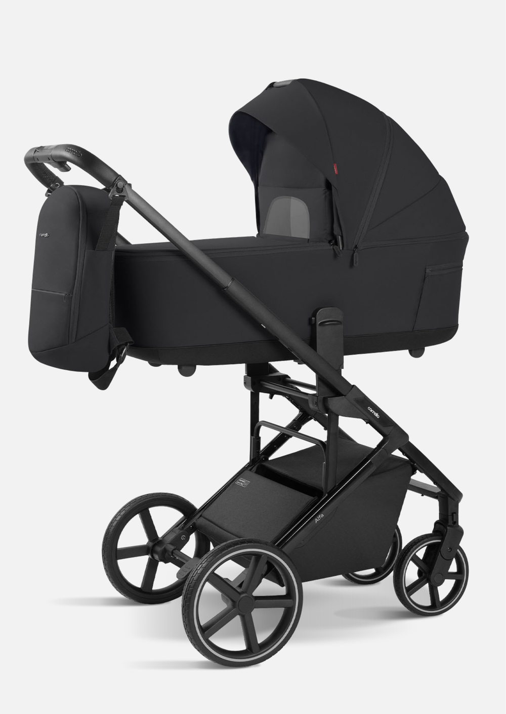 Carrello Коляска 2 в 1 Alfa (Rock Black 2025)