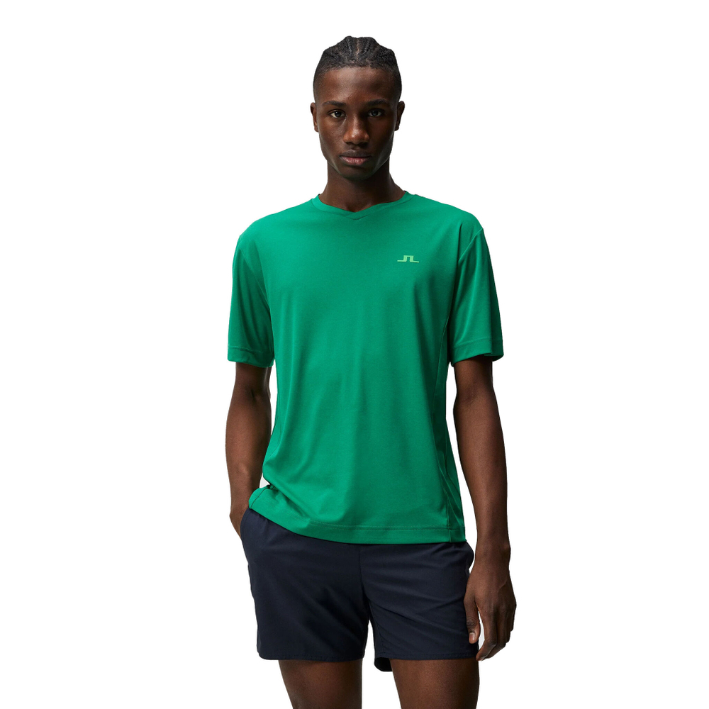 Мужское теннисное поло JLindeberg Active T-Shirt Men - Green