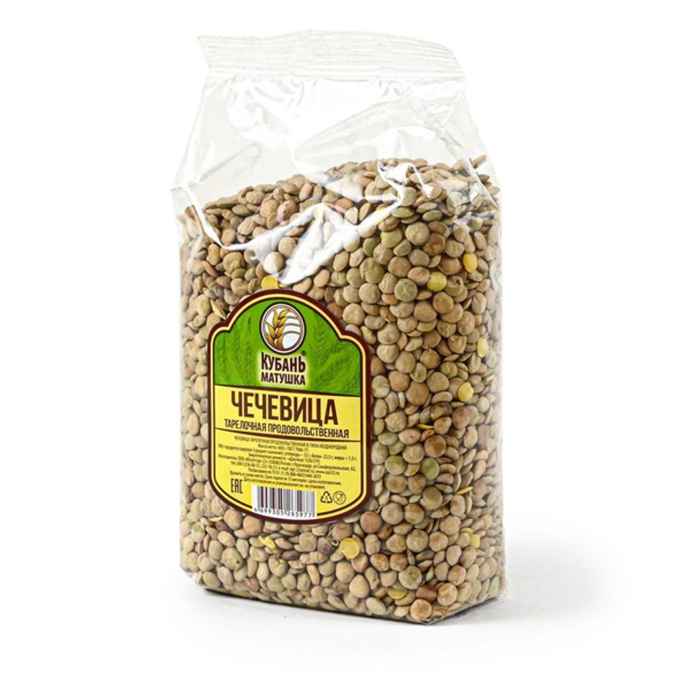 Чечевица КУБАНЬ-МАТУШКА тарелочная 600г