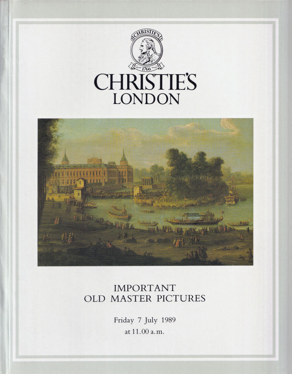 Каталог аукциона Christie's, Лондон, Шедевры старых мастеров: живопись от 7 июля 1989