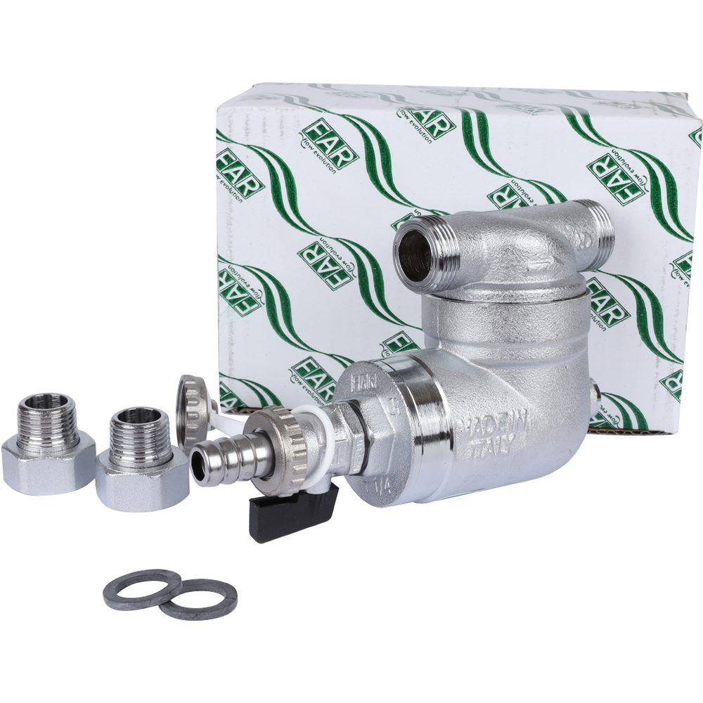 FAR Фильтр с поворотным соед. без манометра, 100мкм, НР-НР 1/2"