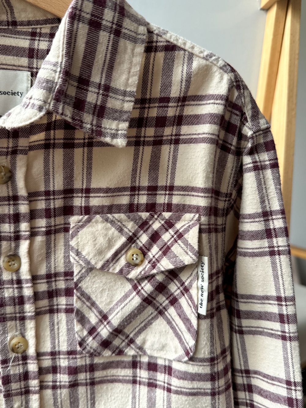 Хлопковая рубашка The New Society , 128