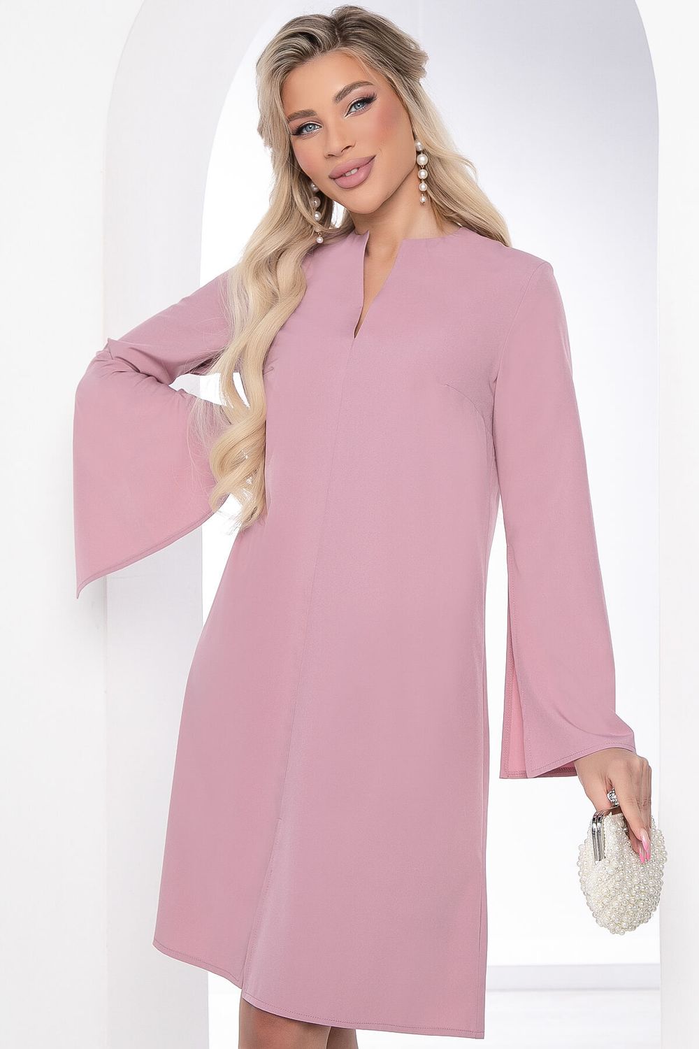 Платье "Элегантная особа" (пыльная роза) П8452 LT Collection