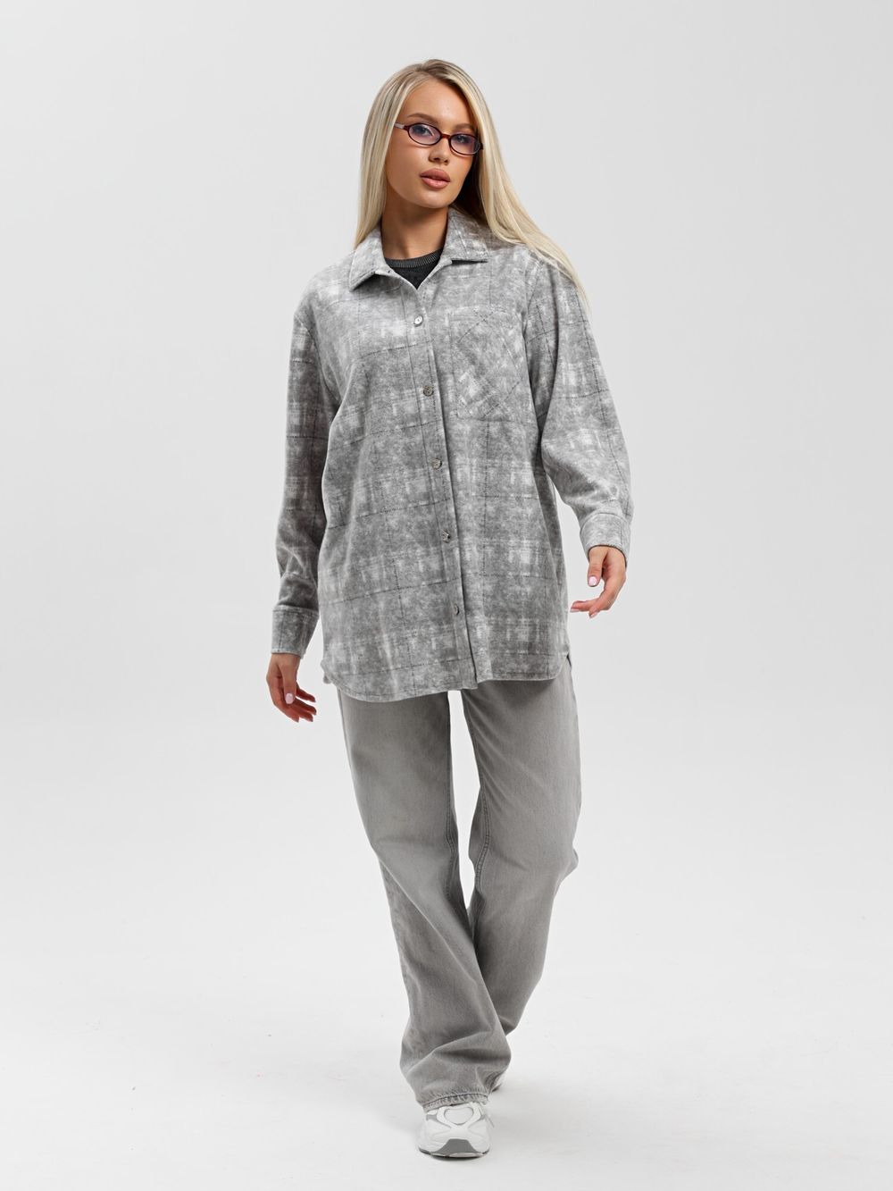 Рубашка Вселенная Виотекс СЕРЫЙ