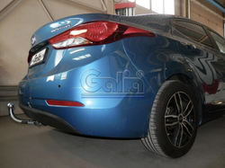 Фаркоп оцинкованный Galia H099A для Hyundai Elantra 2011-2016(паспорт и сертификат в комплекте)(без электрики)