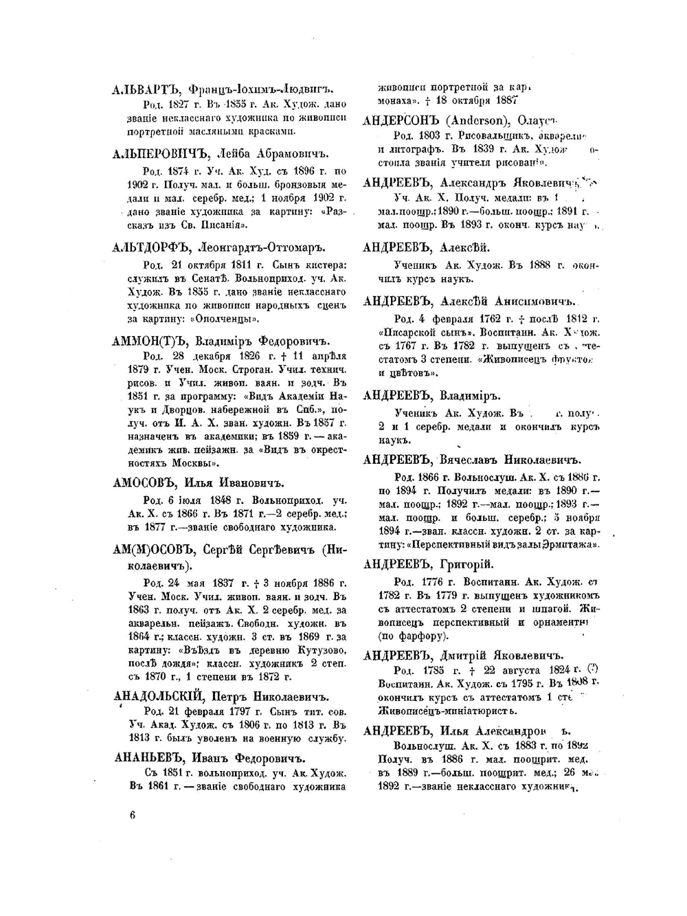 Список русских художников. К юбилейному справочнику Императорской Академии художеств | С.Н. Кондаков
