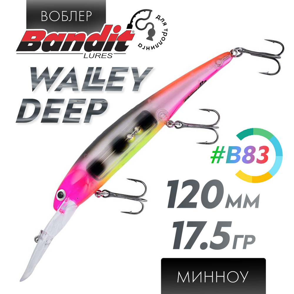 Воблер Bandit Walleye Deep (120мм, 17.5гр)