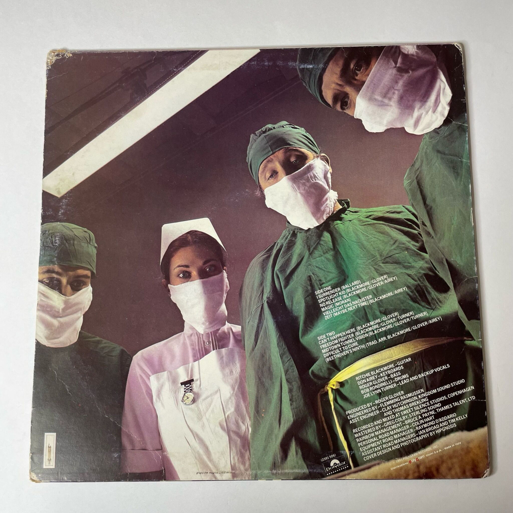Винтажная виниловая пластинка LP Rainbow Difficult To Cure (Italy 1981)