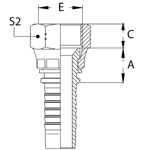 Фитинг DN 25 JIC (Г) 1.1/16