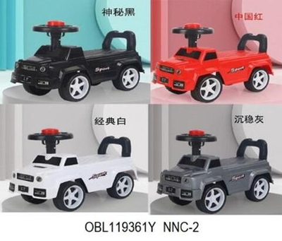 Детская машина толокар, белая, коробка NNC-2