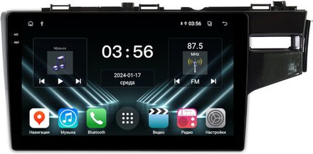Магнитола для Honda Fit 3 2013-2020 (штатная КЗВ) - FarCar DX10-9519-10B монитор 10.36" IPS на Android 13, 4+64Гб, CarPlay