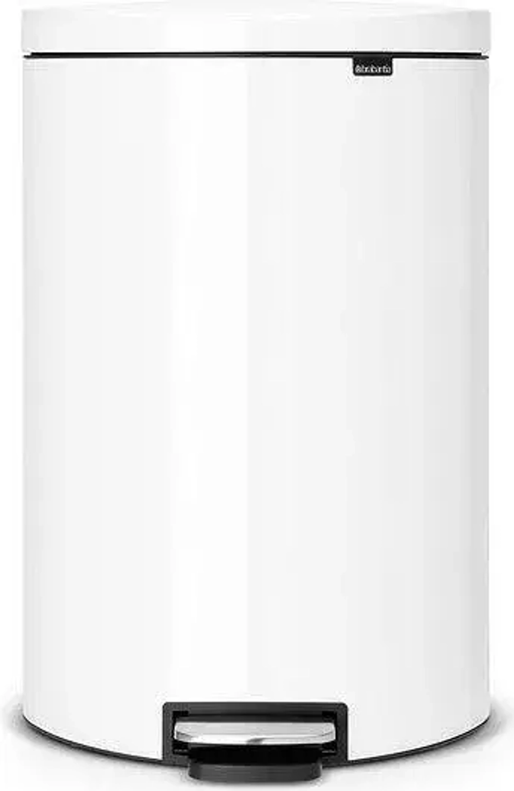 Brabantia Контейнер для мусора с плоской спинкой 40 л белый