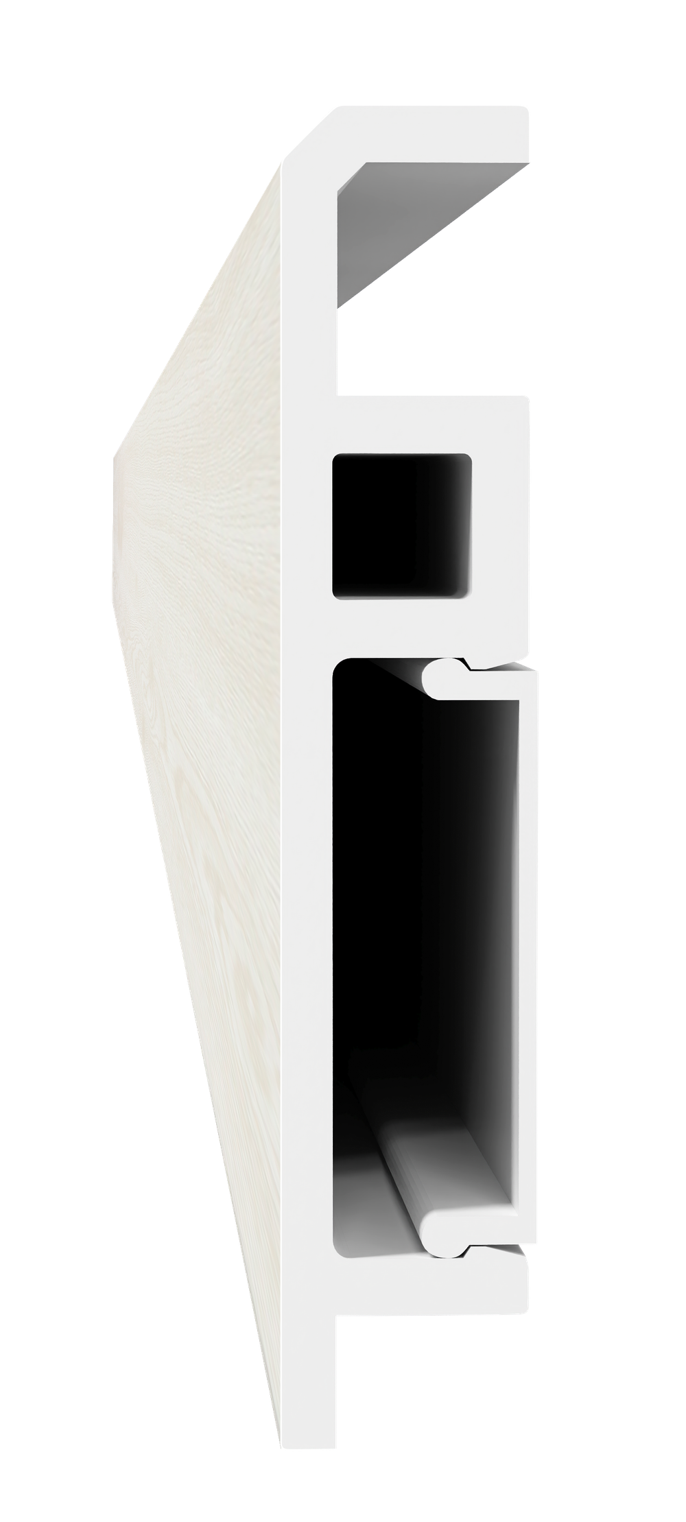 Напольный плинтус ПВХ Foresta Grace Дуб Беленый FC 001 2000х70х13 мм