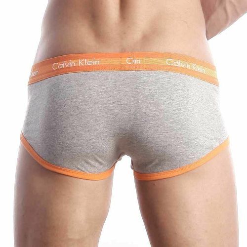 Мужские трусы брифы Calvin Klein 365 Grey Orange Brief CK17203