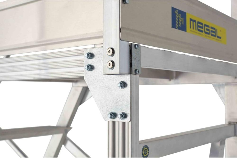 Вышка - стремянка разборная на колесах (150 кг) MEGAL ВС-1.2