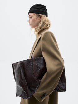 Massimo Dutti Берет из 100% шерсти - Limited Edition, черный