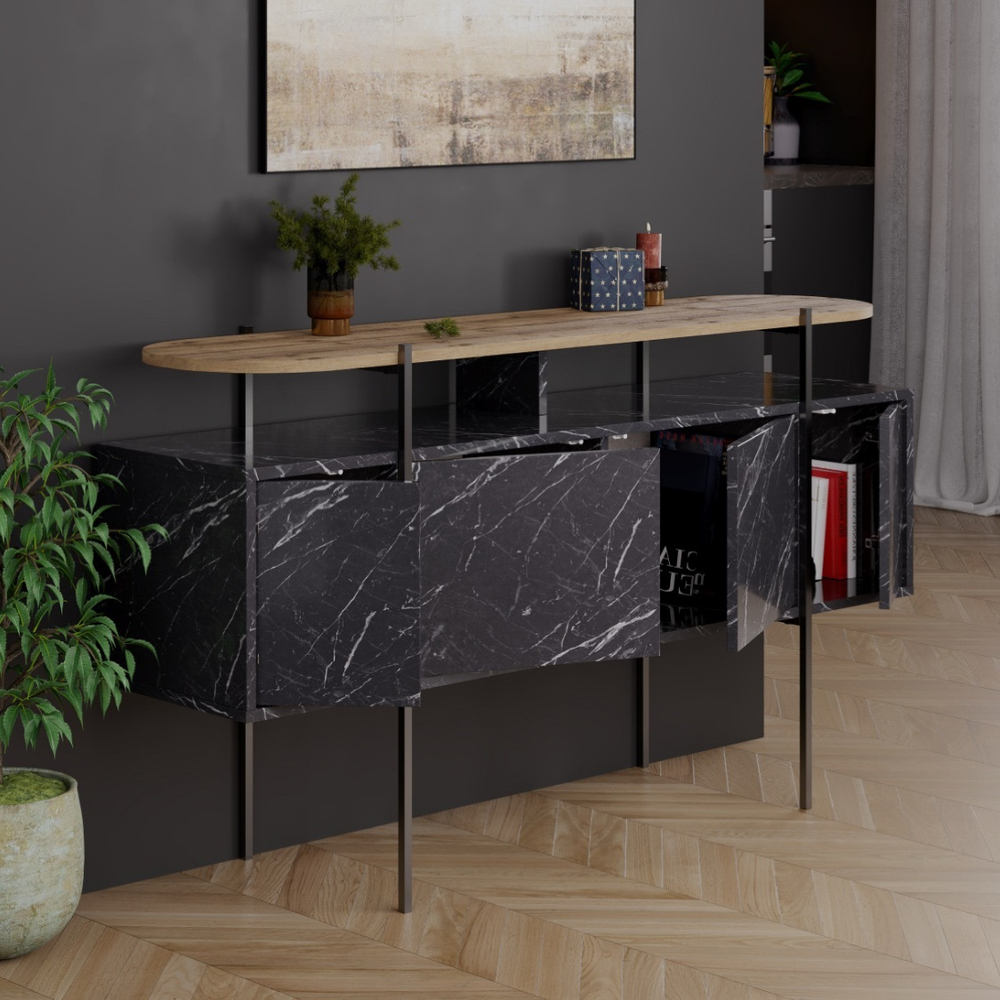 Комод консольный Hanley black