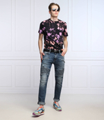 джинсы pin tuck moto GUESS - голубой(M2GAS2 D47I6)