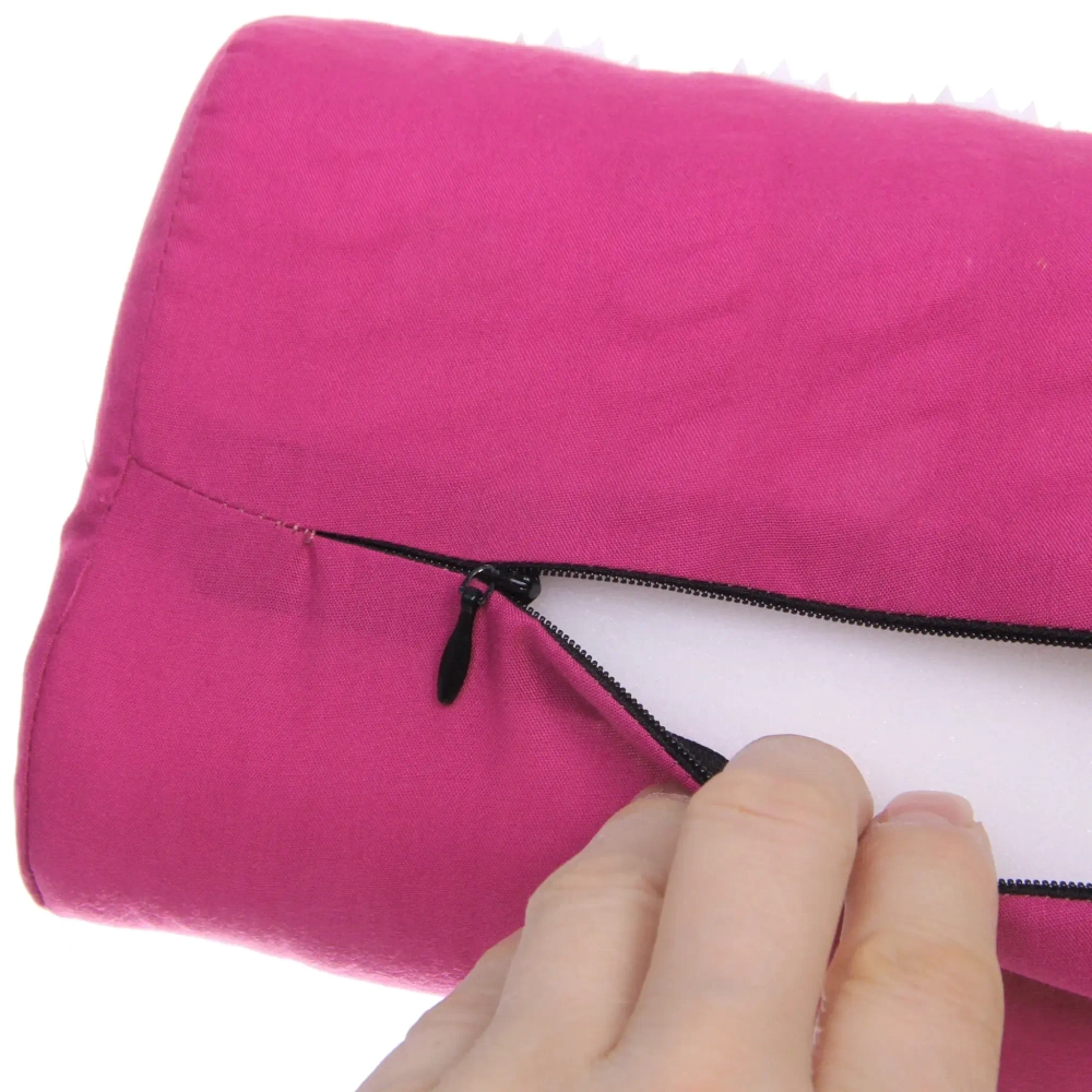 Акупунктурный набор (коврик игольчатый 64х40х2 см и валик 37х15х10 см в сумочке), розовый