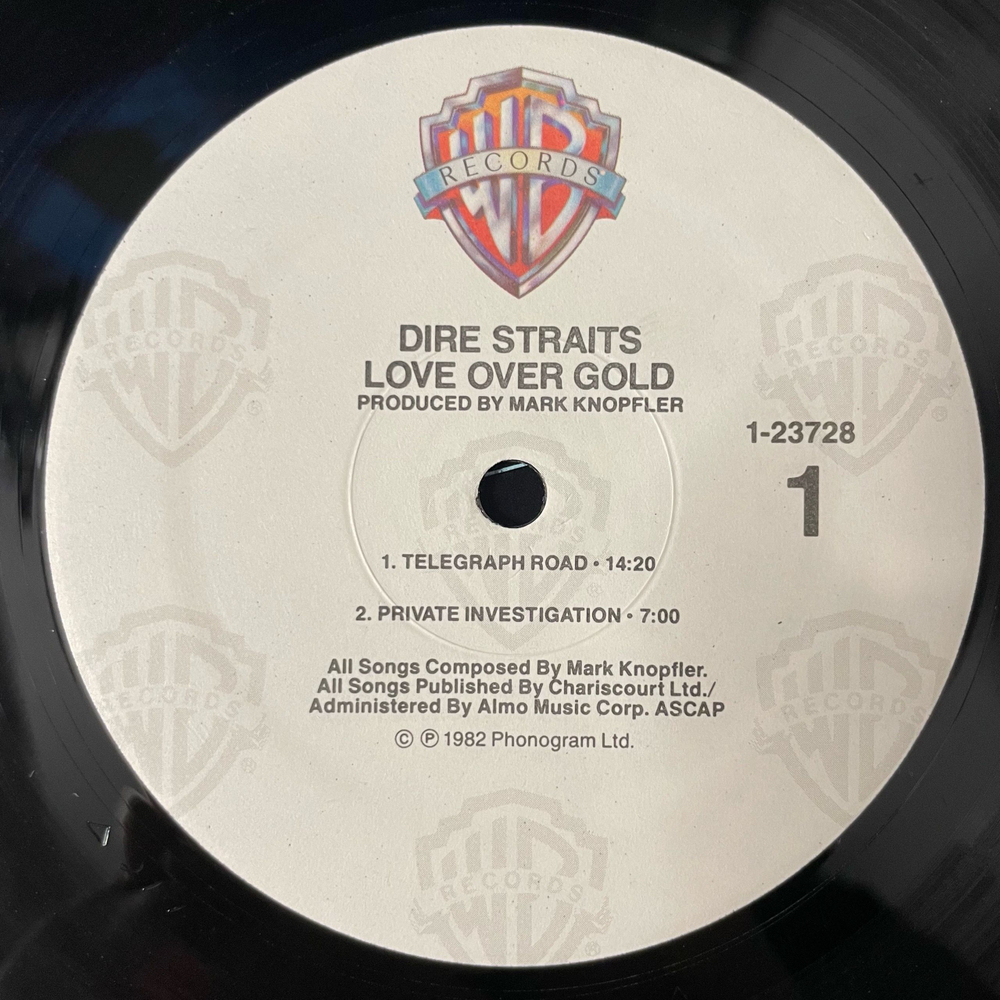 Винтажная виниловая пластинка LP Dire Straits Love Over Gold (США 1982)
