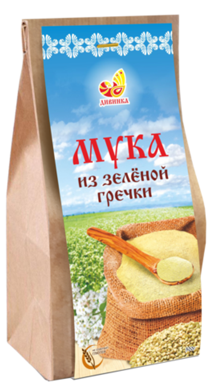 Мука из зеленой гречки Дивинка, 300 г