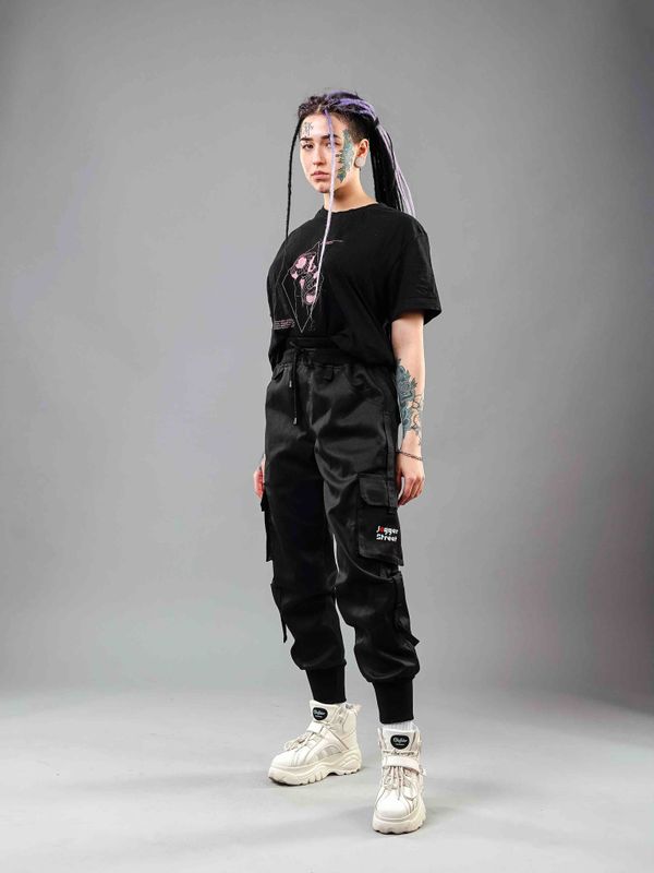 Джоггеры Jogger Street Black Jam Black Pocket - фото 8