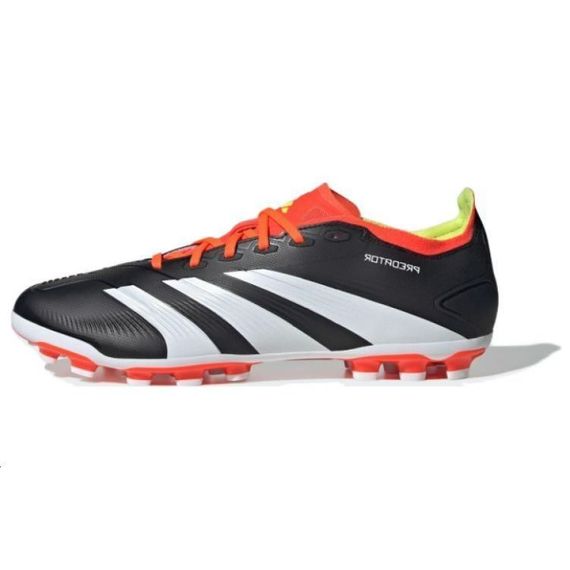 Футбольные бутсы Adidas Predator 24 League - это Низкие Черные Белые Оранжевые кроссовки