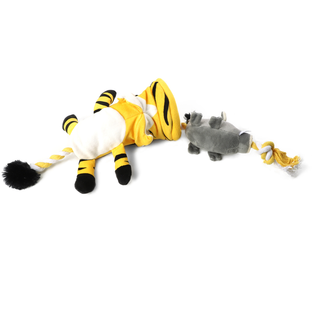 85069 Игрушка для собак Тигр с кабаном на веревке 53см, серия CATCH & FETCH