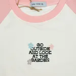 Топ One Two Raglan Crop Duo Tofu & Crystal Rose