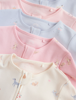 Комбинезон / Cлип для малышей Next H44-218, 5 шт., Молочный, Розовый, Голубой