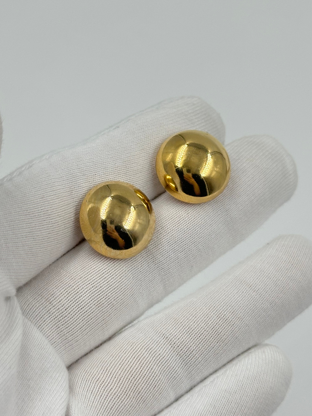 Серьги полусферы