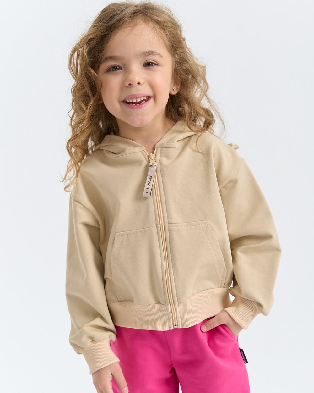 Толстовка облегченная укороченная "Крем-брюле"