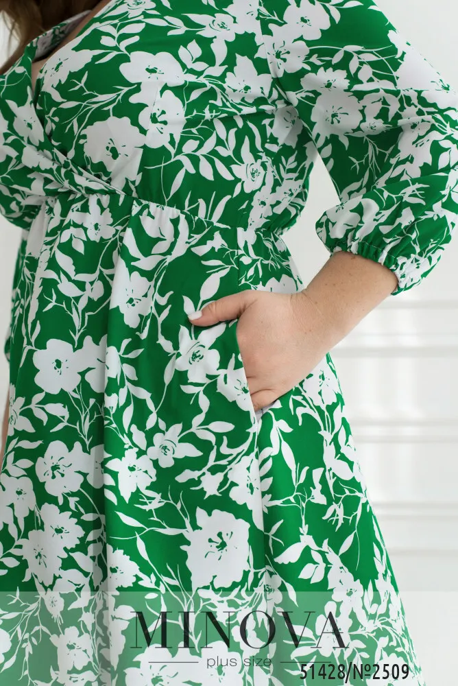 Платье 2509-зеленый Minova