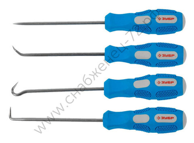 ЗУБР 4 предмета, Набор крючков для слесарных работ (21553-H4)