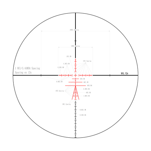 Прицел Veber Wolf Alfa 3-12x42 SF TR2