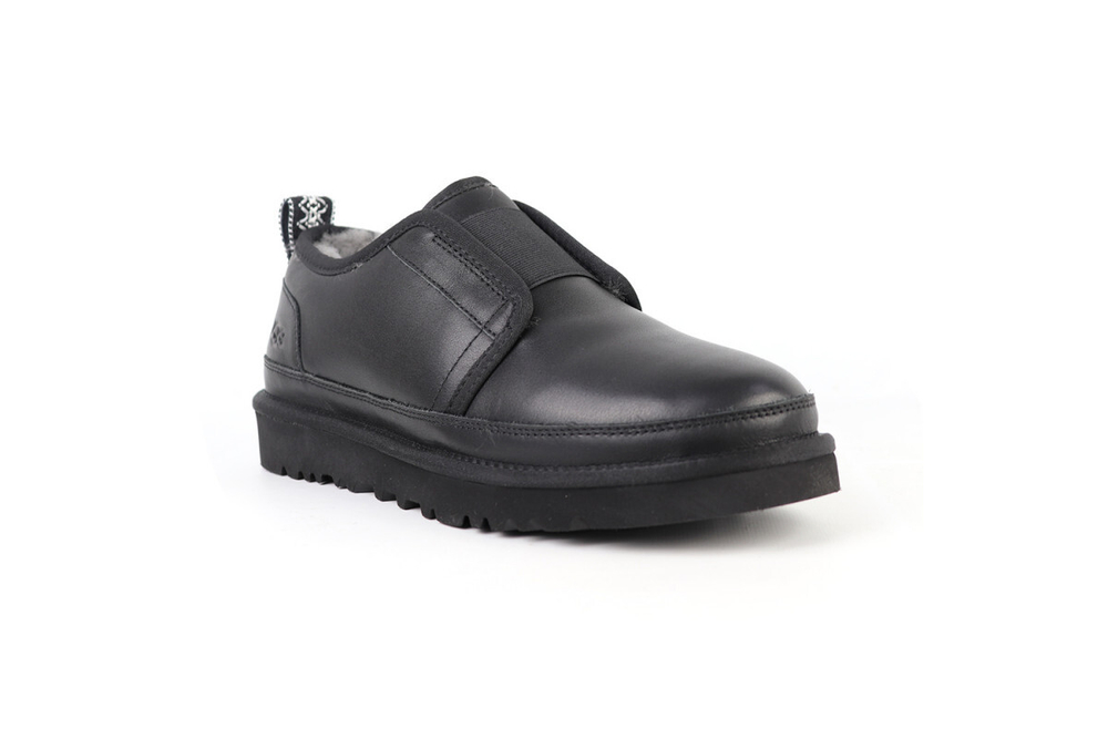 UGG Mens Slippers Flex Leather Black