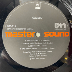 Винтажная виниловая пластинка LP Gazebo Master Sound DM Digital Mastering (Japan 1984) (Obi)
