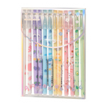 Ручка гелевая, пиши-стирай, Basir, синие чернила, серия "Фруктовый коктейль", цветной корпус, 12 шт