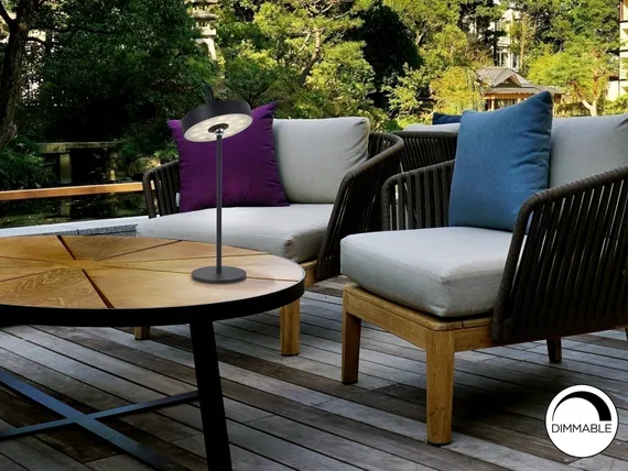 Настольная лампа Gong LED черная